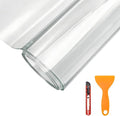 Car Door Protector, 7.87In x 10ft Clear Auto Door Sill Protective Film Tape with Scraper & Knife, Universal Transparent Doors Entry Protector Edge Guards for Most Vehicles