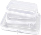 Clear Hard Shell Zipper Case Clear Zipper Pouches, Travel Toiletry Bag & Waterproof Makeup Organizer, Diaper bag, Plastic Pouch for Office Home Storage, White 3 Pack, LSS