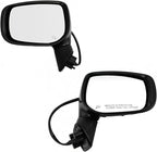 Driver and Passenger Side Power Heated Mirror Set Paint to Match Without Turn Signal Compatible with 2018-2019 Subaru Outback Legacy