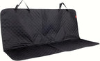 Dog Car Seat Cover, Back Seat Cover for Dogs Pet Car Seat Protector Waterproof Bench Car Seat Cover, Non-Slip Rear Seat Cover with 4 Safety Belt Openings for Safe Travel, Fits Cars Trucks SUVs