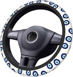 Blue Evil Eyes Magic Moon Steering Wheel Cover Car Accessories Cute for Women Girls Girly Universal 15 Inch Neoprene Auto Interior Decor Anti Slip Car Truck Protector