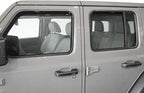 2018-2026 in-Channel Rain Guards for Jeep Wrangler JL Side Window Deflector Visors Unlimited 4 Door & for Jeep Gladiator JT 2020-2026 Vent Shades