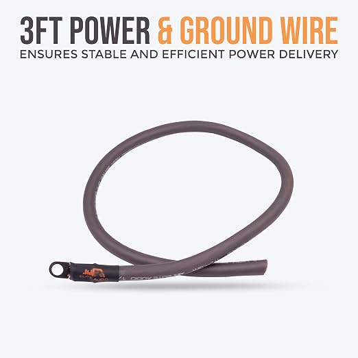 0 Gauge Amplifier Wiring Kit, 3600W CCA Amp Install Kit – EA-PRMK0
