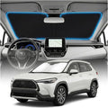 for Toyota Corolla Sun Shade Windshield Cover - Custom Fit Corolla Accessories 2020-2025 2026 Sunshade Foldable UV Protection & Heat Shield Sun Visor Accessories