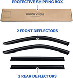 Window Visors Rain Guards for 2024 2025 2026 Toyota Grand Highlander & Lexus TX, Out-Channel Window Vent Wind Deflectors Visors Shades