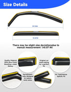 in-Channel Rain Guards Fit for Trucks Toyota Tundra 2007-2021 CrewMax, Extra Durable Window Rain Guards Visors Vent Visors Window Deflector Vent Shades Car Accessories -4 pcs