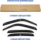 Window Visors Rain Guards for Chevy Tahoe/GMC Yukon 2000-2006, Out-Channel Window Vent Wind Deflectors Visors Shades for 2002-2006 Cadillac Escalade