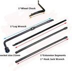 Spare Tire Wheel Lug Wrench Kit Compatible with 2008 to 2022 Ford F-250 Super Duty F-350 Super Duty F-450 Super Duty F-550 Super Duty with 2 Ton Mechanical Jack Only