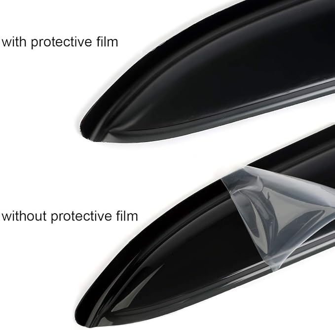 4pcs Original Shatterproof Window Wind Deflectors for Edge 15-24,Tape-on Rain Guards Sets,Good Looking Window Visors for Cars,Car Accessories,Vent Deflector fit for 2015-2024 Ford Edge 94930