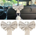 2 Pack Car Seat Headrest Hook, Auto Seat Hook Hangers Storage Organizer Interior Accessories for Handbag Clothes Coats Grocery Bags (White leather)