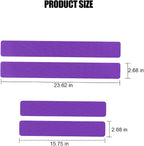 4PCS Car Door Sill Protector, 3D Carbon Fiber Vehicle Entry Edge Guard Trim, Anti-Scratch Automotive Threshold Sill Cover Strips Accessories, Universal for SUV, Sedan, Truck (Purple)