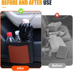 YoRise Car Trash Can, Multifunctional Hanging Garbage Can, Car Storage Organizer Container, Mini Trash Bin, Waterproof Automotive Door Side Garbage Organizer Holder for Most Cars (Brown)