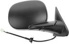 Passenger Side View Mirror Manual Folding Electric Adjustment Heated No Memory Textured Compatible with 1998-2001 Dodge Ram 1500 1998-2002 Ram 2500, 3500