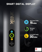 Fanttik Slim V10 APEX Cordless Car Vacuum, 4-in-1 Portable Mini Handheld Vac, 19kPa Suction Power, Upgraded Smart Digital Display, 2 Suction Modes for Small Jobs, Car, Office Desk, Keyboards (Gray)
