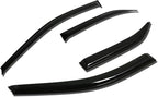 Window Visors Compatible with 12-15 Camry, 4Pcs Front & Rear Tape-On Window Vent Visor Deflectors Rain Guard, Glossy Dark Smoke