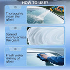 Car Windshield Cleaner & Glass Oil Film Remover, 2Pcs | Removes Oil, Grease & Fog, wiper residue, Anti-Fog Glass Emulsion Cleaner for Clear Driving Visibility,100ml