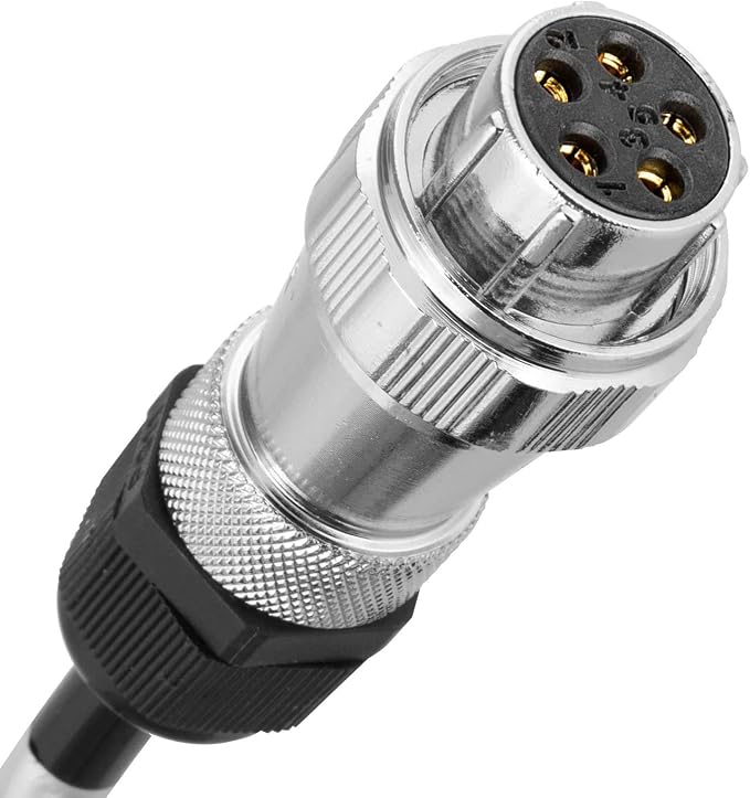Heavy Duty Vehicle Coil Trailer Cable with 1 Channel 4 PIN AV Connector Disconnect Kit for Truck Caravan Motor Home Backup Security Camera Monitor System