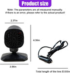 12V 150W Portable Car Heater, Fast Demisting Defroster Car Fan Windshield Defroster, 360° Rotary Auto Heater and Cooler That Plugs into Cigarette Lighter for Sedan SUV (Black)