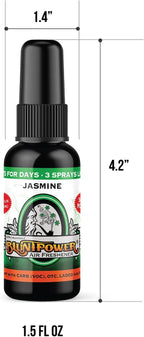 (Jasmine, 1 Pack) Concentrated Air Freshener for Room and Car Spray - Oil-Based Diffuser Spray Bottle - Long-Lasting Bathroom Spray, Car Freshener, & Odor Eliminator Spray