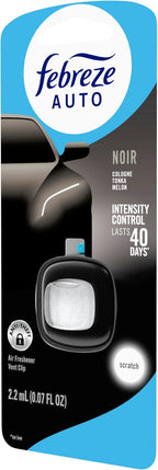 AUTO Air Freshener, Odor-Fighting Automotive Vent Clip, Noir Scent, 8 Count