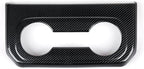 ABS Carbon Fiber Rear ArmrestBox Cup Holder Trim Cover Accessories for 2019-2025 Chevy Silverado | for 2019-2021 GMC Sierra 1500 2500 3500 HD Decal