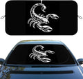 Scorpion Car Windshield Sunshades Tribal Tattoo Black Gothic Front Window Sun Shade Block UV Rays Sun Shade Visor Protector for Sedan Truck SUV Accessories 59" L x 31.5" W