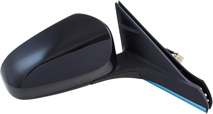 Passenger Side Mirror Assembly Electric Adjustment Heated No Memory Black Compatible with 2016-2017 Toyota Camry with Blind Spot Indicator TO1321375