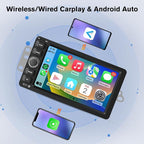 Car Radio Stereo for Chevy Silverado GMC Sierra Yukon Tahoe Impala Hummer 2003 2004 2005 2006,with Android 15 CarPlay Android Auto 5GHz WiFi FM/AM Bluetooth GPS SWC Backup Camera【4Core 64GB 】