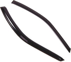 WD2-243 Dark Smoke 2 Pcs Set Window Visor (Outside Mount) Deflector Rain Guard Compatible with 1992-1996 Honda Prelude