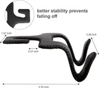 【2021 Upgraded】 Car Purse Hook, 2 in 1 Car Seat Headrest Hooks Durable Hanger Storage Holder Leather Organizer for Hanging Grocery Bags, 1 Pack, Black