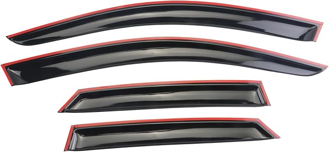 Black Outside Mount Window Visor Deflectors Rain Guards Compatible with 2020-2023 M-a-z-d-a CX-30,Original Tape-on Window Visors