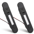 2 Pack RV USB Outlet 18W Wall Mount, Dual USB Charger Outlet with LED Night Light, USB-A & Type-C Output 9V 2A, Automotive Outlet Socket Adapter for RV Marine Boat Bus ATV Motorcycle Truck(Black)