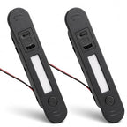 2 Pack RV USB Outlet 18W Wall Mount, Dual USB Charger Outlet with LED Night Light, USB-A & Type-C Output 9V 2A, Automotive Outlet Socket Adapter for RV Marine Boat Bus ATV Motorcycle Truck(Black)