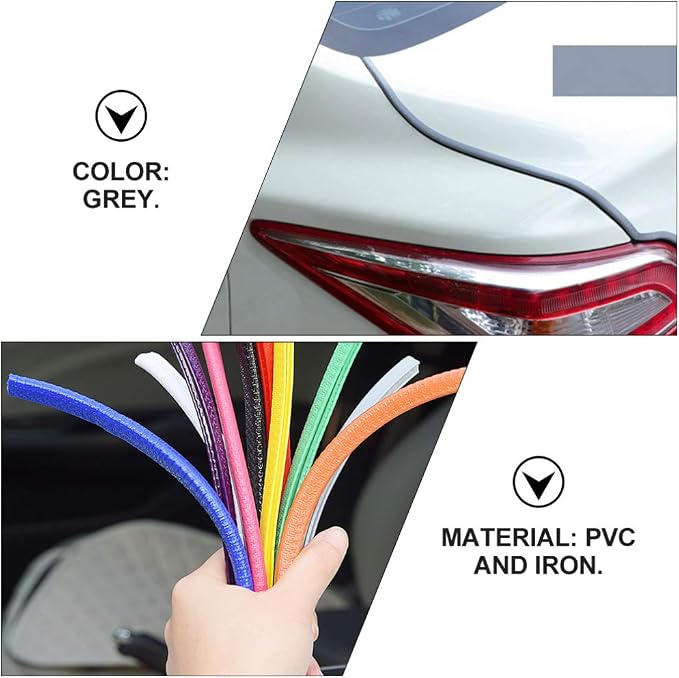 Car Door Edge Guards Rubber U Shape Edge Trim Seal Strips Protector Car Door Edge Protection for Auto Vehicle 10M