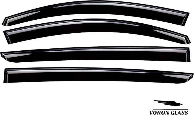 Voron Glass Tape-on Extra Durable Rain Guards for Kia Sportage 2011-2016, Window Deflectors, Vent Window Visors, 4 Pieces - 120142