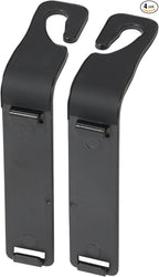 2-Pack Replacement Hook Parts Specifically for Car Seat Headrest Cup Holders Organizer - for Replacement When Damaged or Broken.(Black, Long / 3.54 inch / 9 cm)