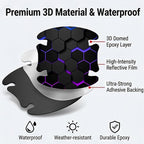 3D Texture Car Door Handle Protector ，Anti-Scratch Waterproof Paint Protection Film, Car Door Bowl Guard Sticker，Universal Vehicle Exterior Decoration Accessories (Purple B)