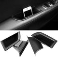 4pcs Door Side Storage Box Compatible with Kia Sorento 2016 2017 2018 2019 2020 Armrest Phone Container Door Organizer Handle Pocket ABS Tray Insert Glove Pallet