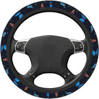Fancy Butterflies Elastic Steering Wheel Cover Non-Slip Breathable Steering Wheel Protector Fit Auto, SUVs, Truck