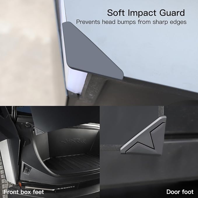 for Cybertruck Door Edge Protector – 4-Pack Silicone Anti-Collision Guards, Universal Anti-Scratch Corner Bumpers with 3M Adhesive for SUVs, Trucks, and Cars