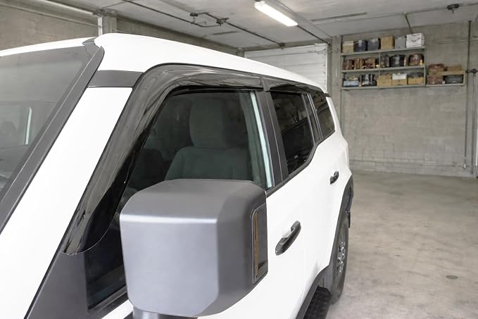 2024-2026 Tape-On Side Window Rain Guards for Toyota Land Cruiser Visor Deflectors First Edition 1958 J250 2025
