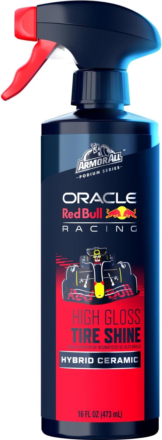 Podium Series Hybrid Ceramic High Gloss Tire Shine Spray, 16 fl oz, Long-Lasting Car Tire Shine Developed in Collaboration With Oracle Red Bull Racing
