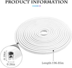 Fekey&JF Car Door Edge Guards, 16FT Car Edge Rubber Seal Trim Protector, No Glue Needed U Shape Car Door Guard Universal for Most Cars, Vehicles, SUVs (White/16FT)