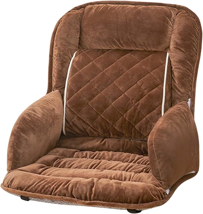 Office Heated Seat Cushion for Desk Chair,Upgraded Lumbar Support Seat for Cushions for Dorm Desk Chair with Back, USB Interface, 3-Speed Temperature Control (Brown)