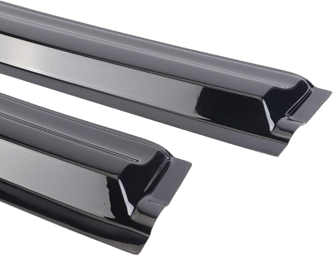 Outside Mount Durable Rain Guards Window Visors Fits 2019-2023 Chevy Silverado/GMC Sierra 1500 2500HD 3500HD Crew Cab,Wind Deflector