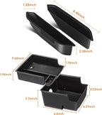 for Ford Bronco Accessories 2021-2025, Center Console Storage Organizer and Door Handle Storage Box, Insert Tray Armrest Storage Box for Bronco 2021-2023 2024 2025 2 Doors and 4 Door(4PCS)