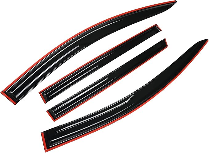 Smoke Tinted Tape-On Side Window Visor Designed for Toyota Sienna 2021 2022 2023 LE XLE XSE Limited Platinum Shatterproof Window Deflectors 4 pcs