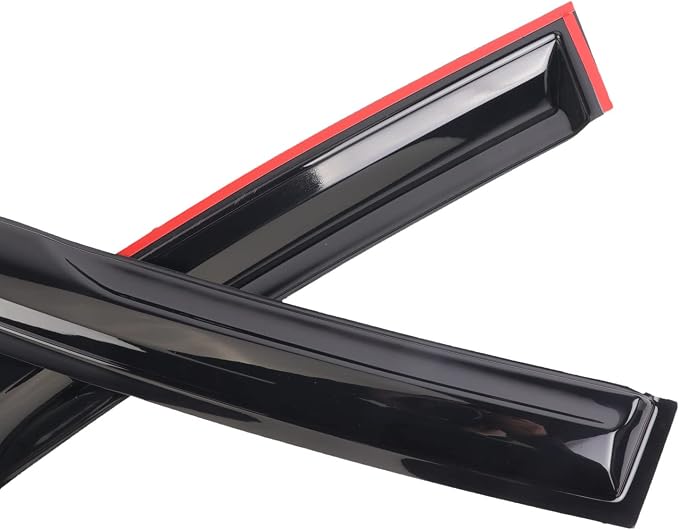 Black Outside Mount Window Rain Guards Compatible with 2019-2023 KIA Forte,Original,Durable Window Visor Deflectors