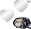 Heart Shaped Blindspot Mirror for Car, HD Glass Side Blind Spot Mirror Adjustabe Angle Removable with Wide Angle Stick-On Universal for Cars, SUVs, Trucks, Pack of 2