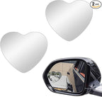 Heart Shaped Blindspot Mirror for Car, HD Glass Side Blind Spot Mirror Adjustabe Angle Removable with Wide Angle Stick-On Universal for Cars, SUVs, Trucks, Pack of 2